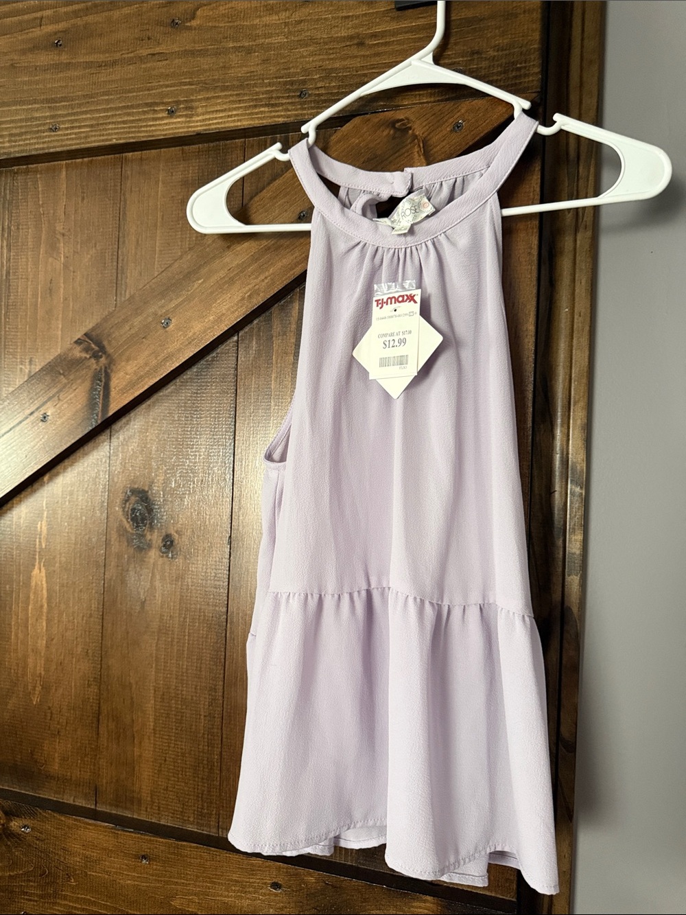 Hippie Rose Lavender Halter Tiered Dress for Girls